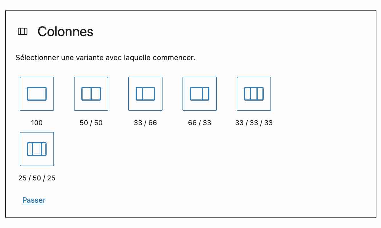 Vous pouvez organiser votre contenu en colonnes avec Gutenberg sur WordPress.