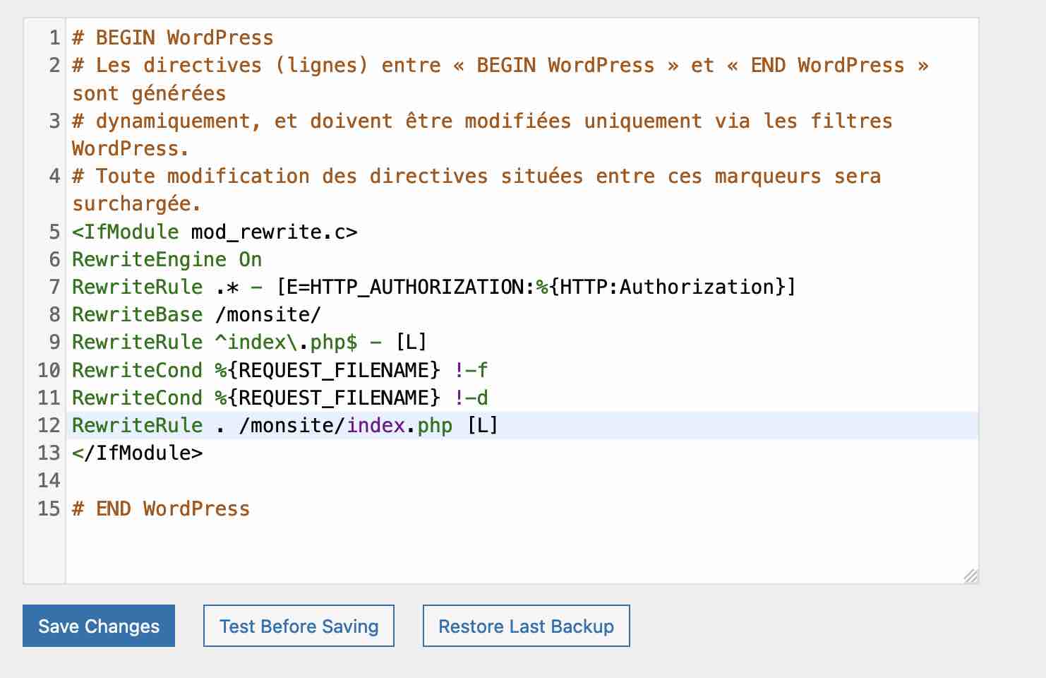 L'extension Htaccess Editor permet de personnaliser votre fichier .htaccess sur WordPress.