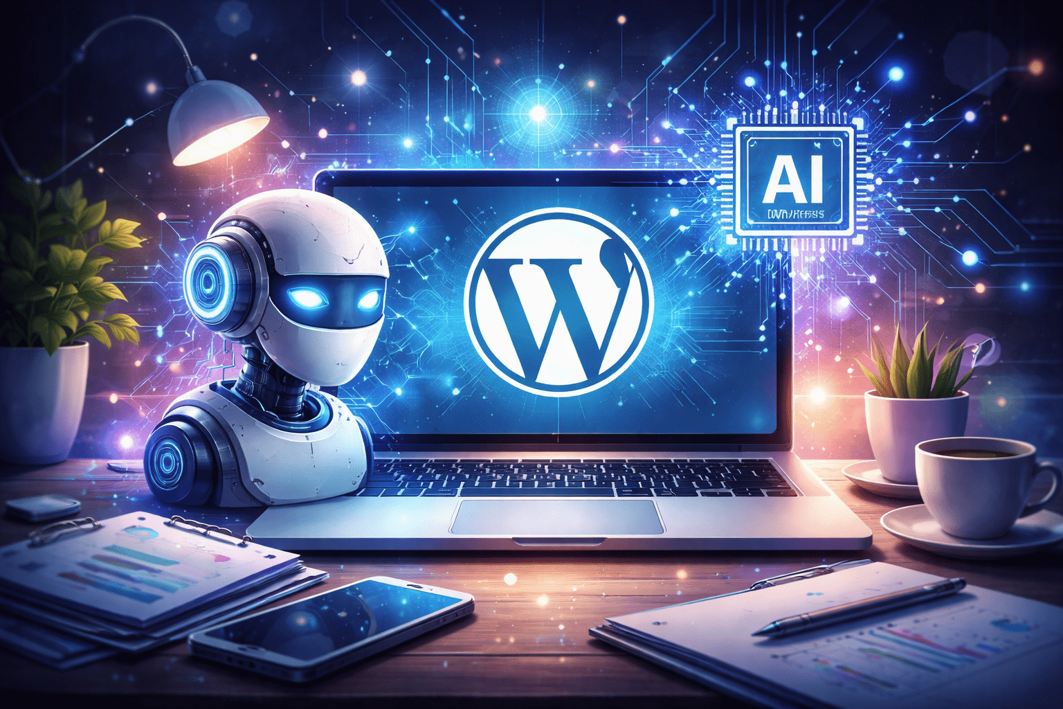 An AI robot on WordPress.