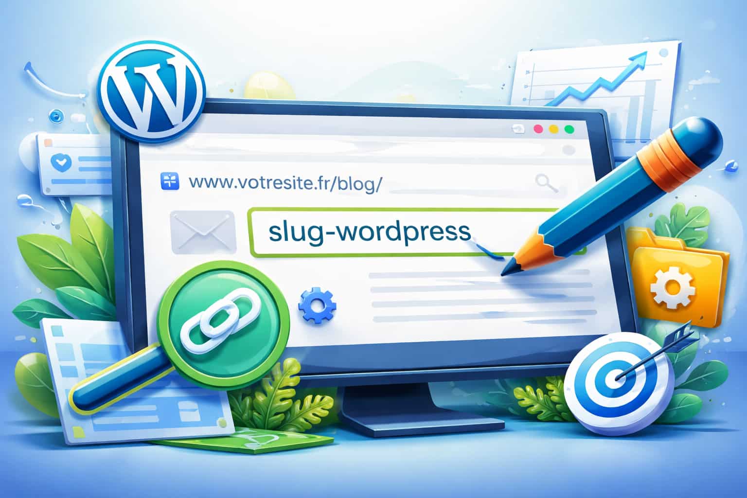 An example of a WordPress slug on a screen.
